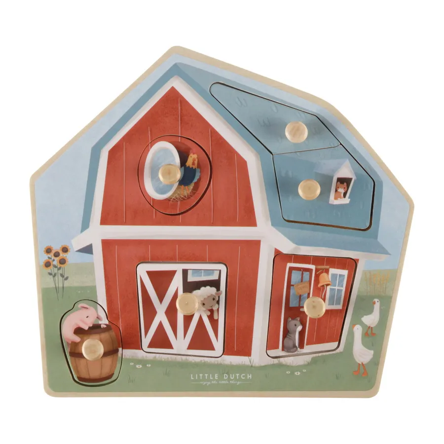 Little Dutch Little Farm Holzpuzzle