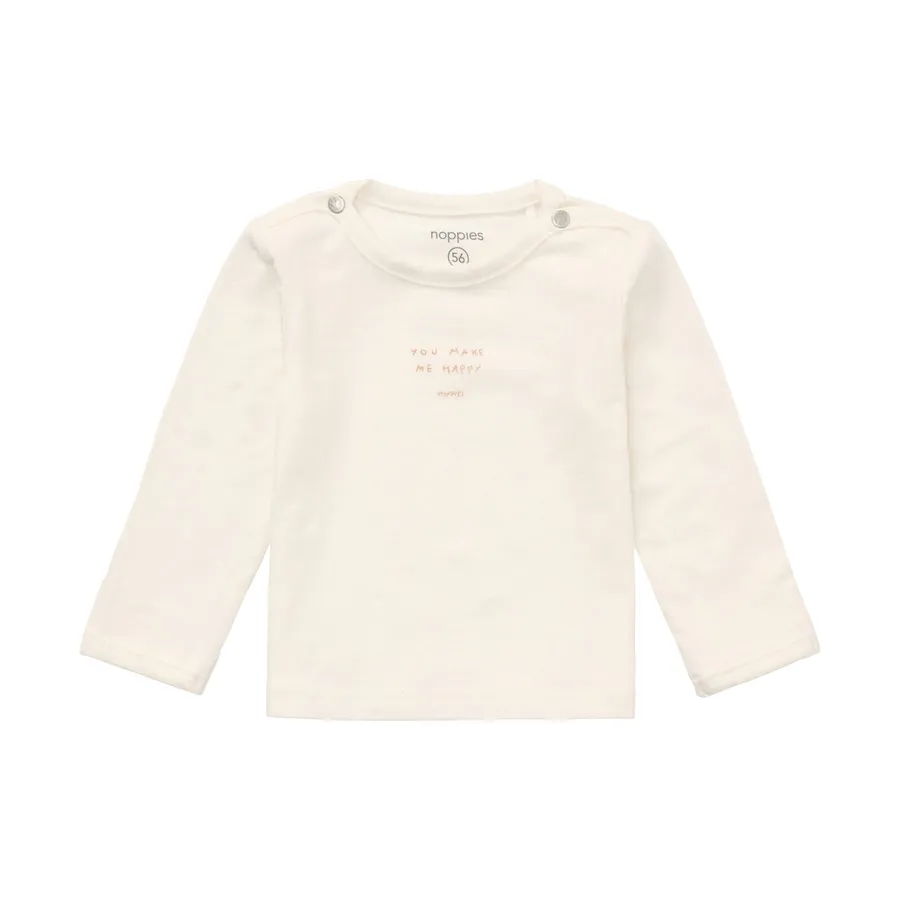 Noppies Neisse Shirt Met Lange Mouwen - Egret