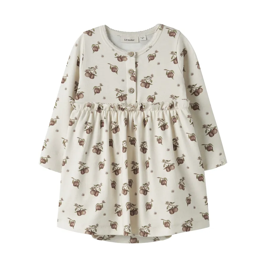 Lil Atelier Apple Midikleid - Turtledove