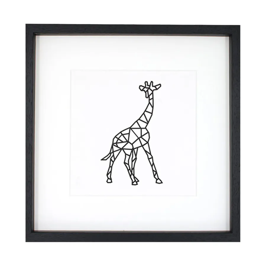 Casa Sentir Giraffe Gemälde - Medium - Schwarz
