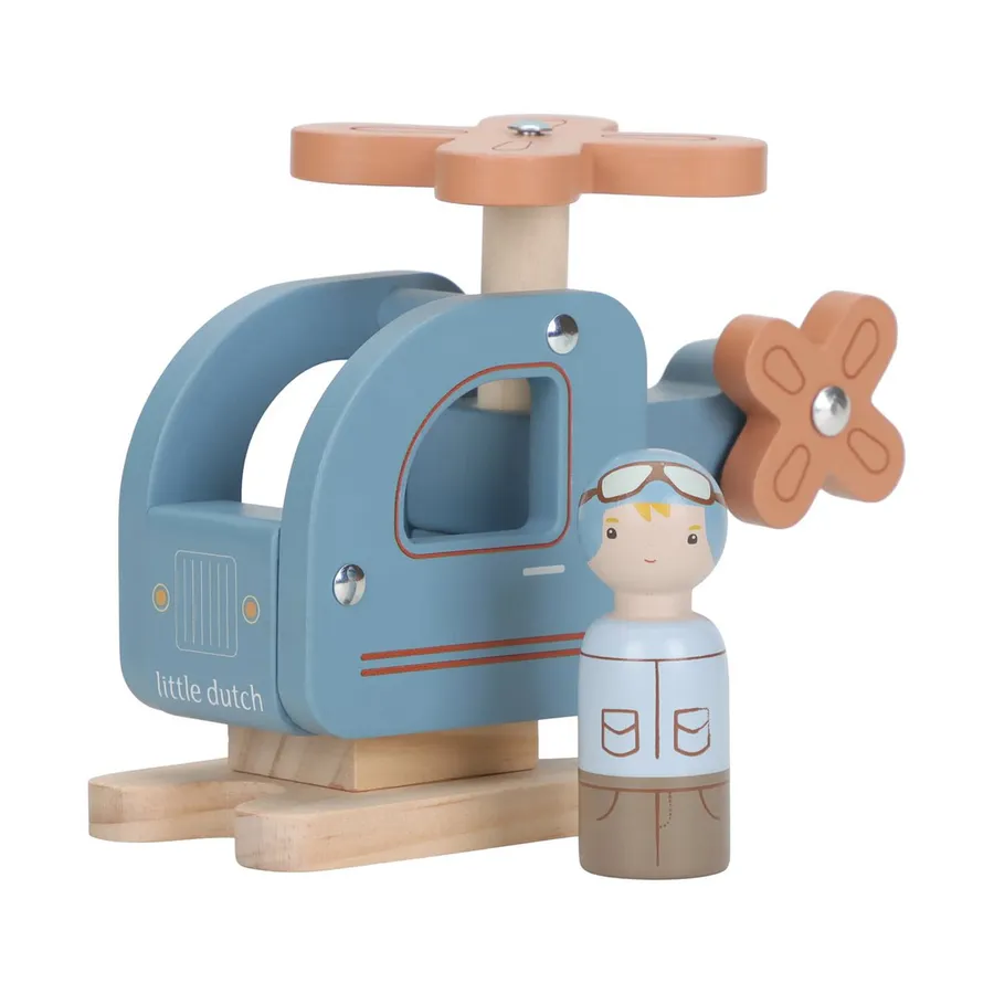 Little Dutch Holzhubschrauber