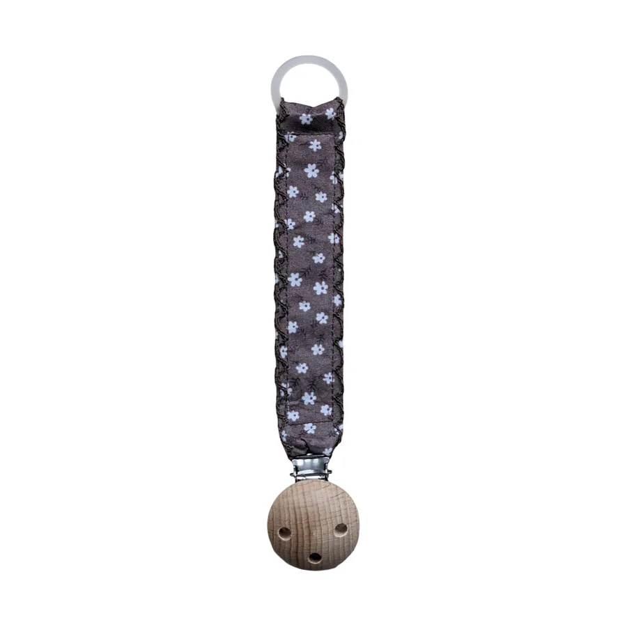Ootje Kadootje Vintage Schnullerkette – Taupe