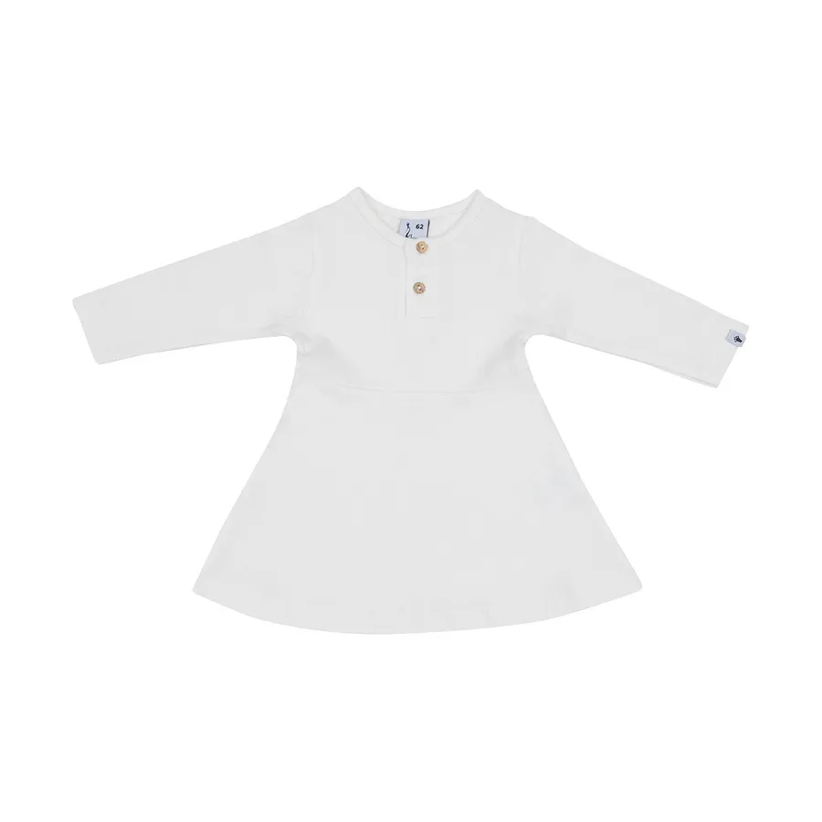 Klein Baby Kleid Ripp - Natural White