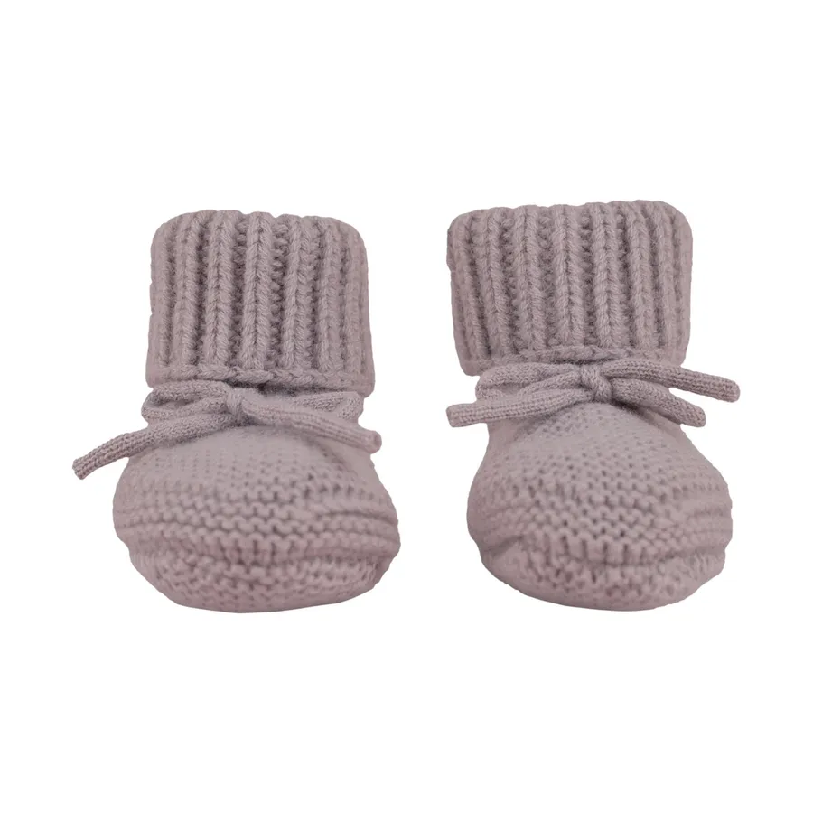 Lodger Wolle Babyhausschuhe - Rose