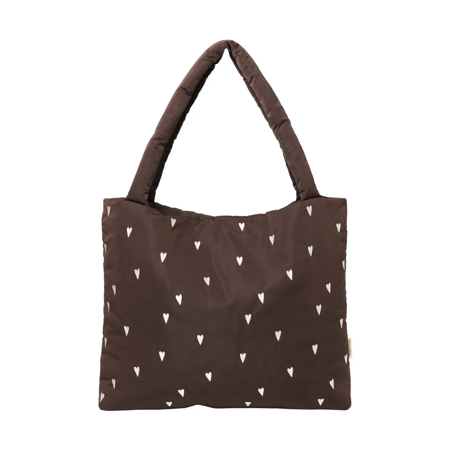 Studio Noos Mom Bag - Puffy - Brown Heart