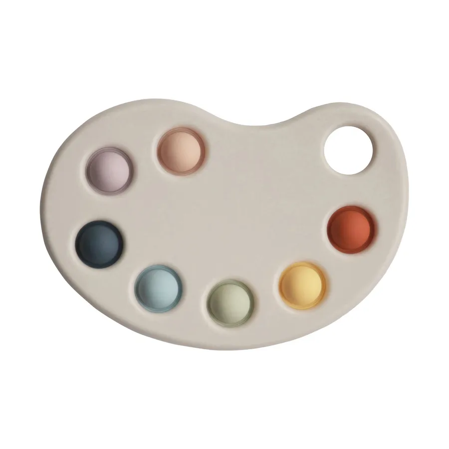Mushie Fidget Toy Paint Palette Multi 