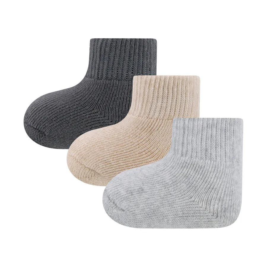 Ewers Babysocken – 3er-Pack, einfarbig, ohne Umschlag - One Size
