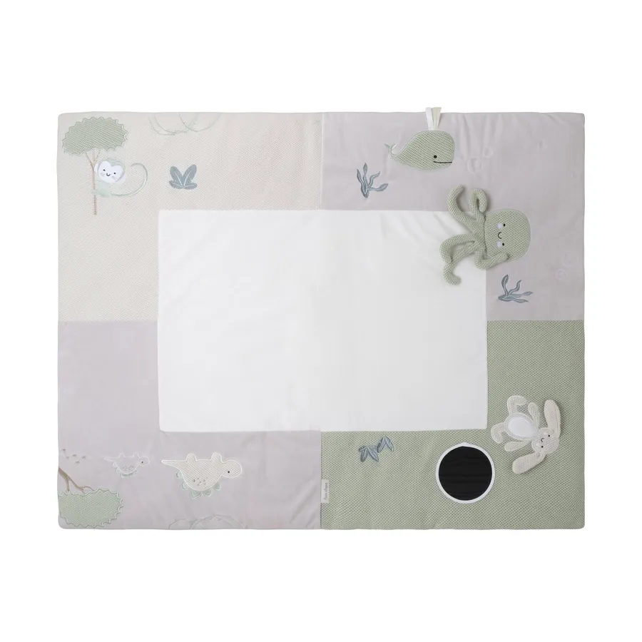 Baby's Only Laufstalleinlage - Animals - 75x95 cm - Laurel Green/Warm Linen