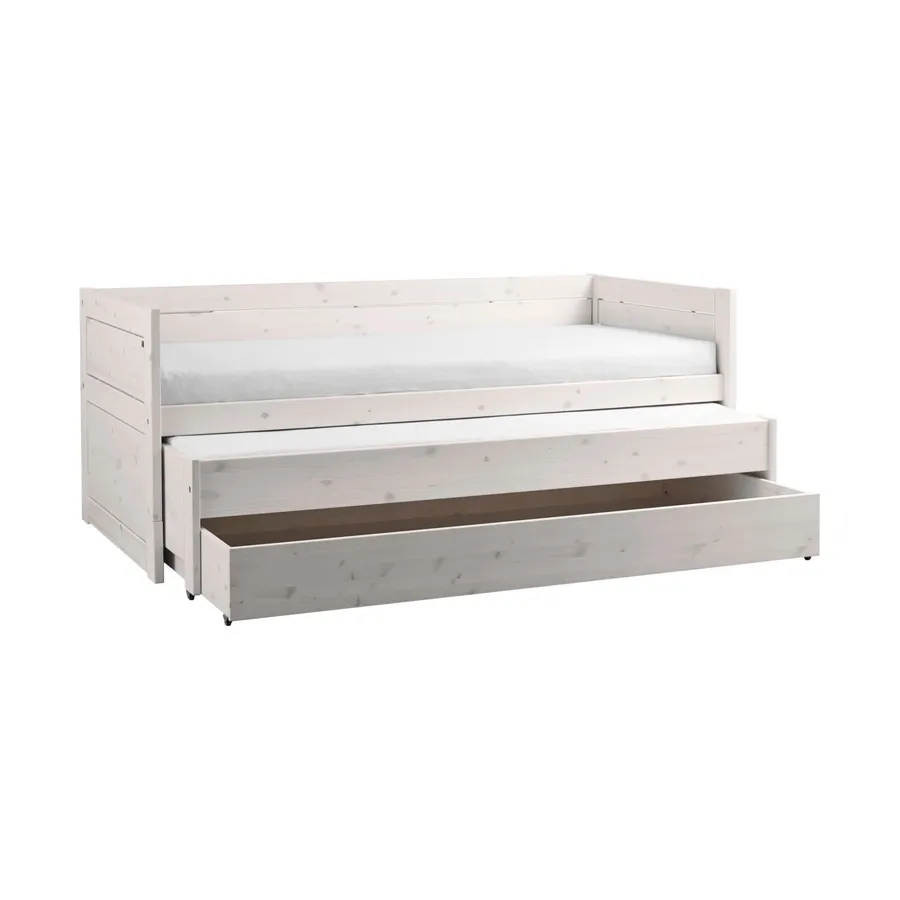 LIFETIME Kidsrooms Kajütenbett mit Gästebett und Luxuriösen Lattenrost Whitewash
