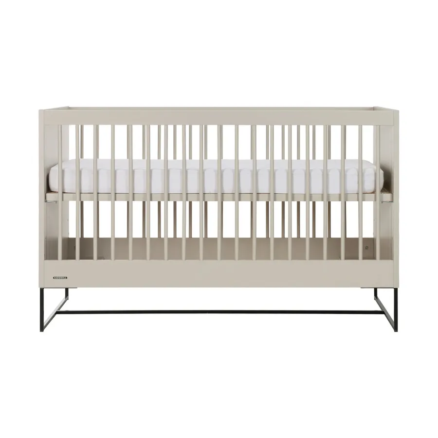 Kidsmill Intense II Babybett Matt Oatmeal - Schwarz - 70 x 140 cm