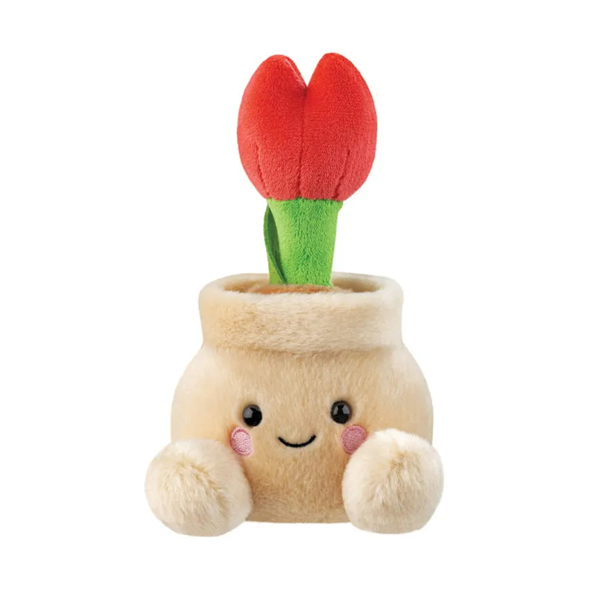 Aurora Kuscheltier - Palm Pals Tulpe im Topf - 13 cm