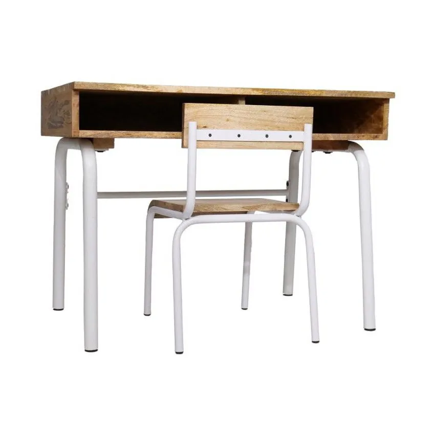 Kidsdepot Schreibtisch mit Stuhl - Original - Mango/Weiß