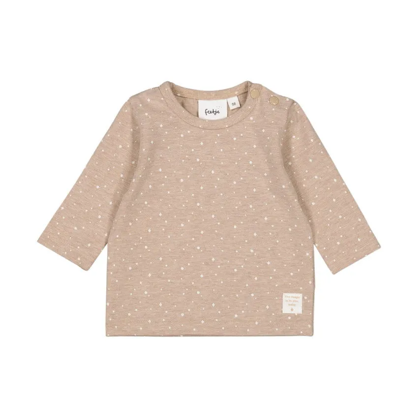 Feetje The Magic is in You Langarmshirt - Taupe Melange