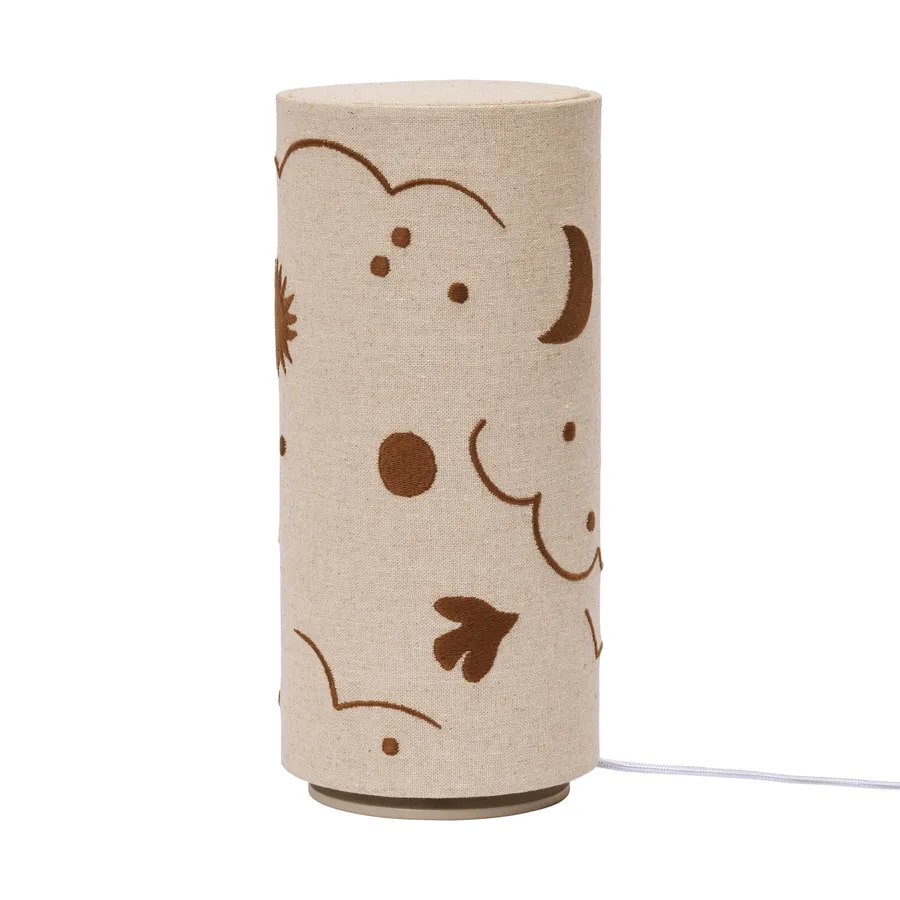 Ferm Living Tischleuchte – Skye – Natur/Bronze