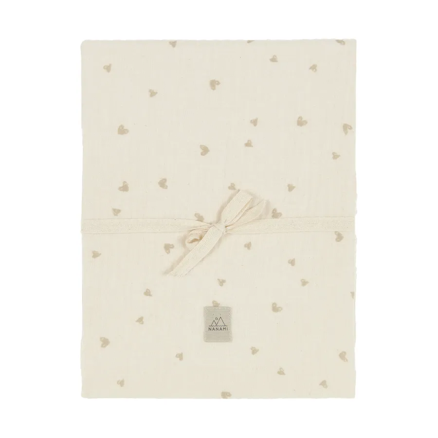 Nanami Babydecke - Herz - Natur