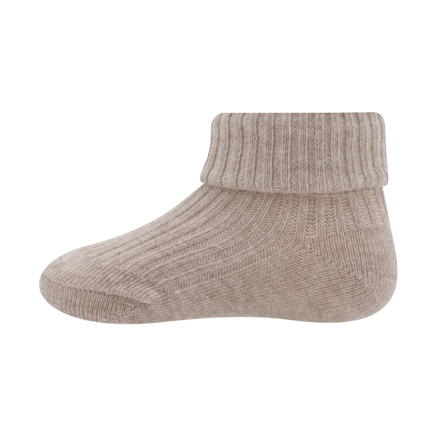 Ewers Rib Socken Beige