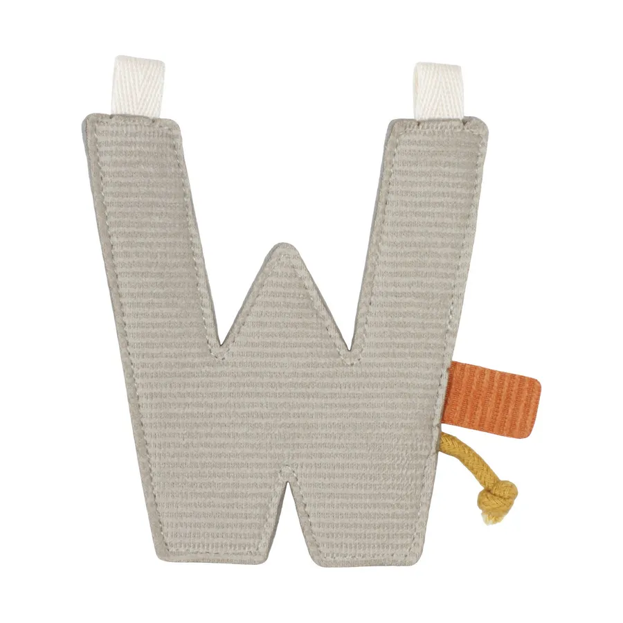 Little Dutch Girlanden-Element - Buchstabe W - Grau