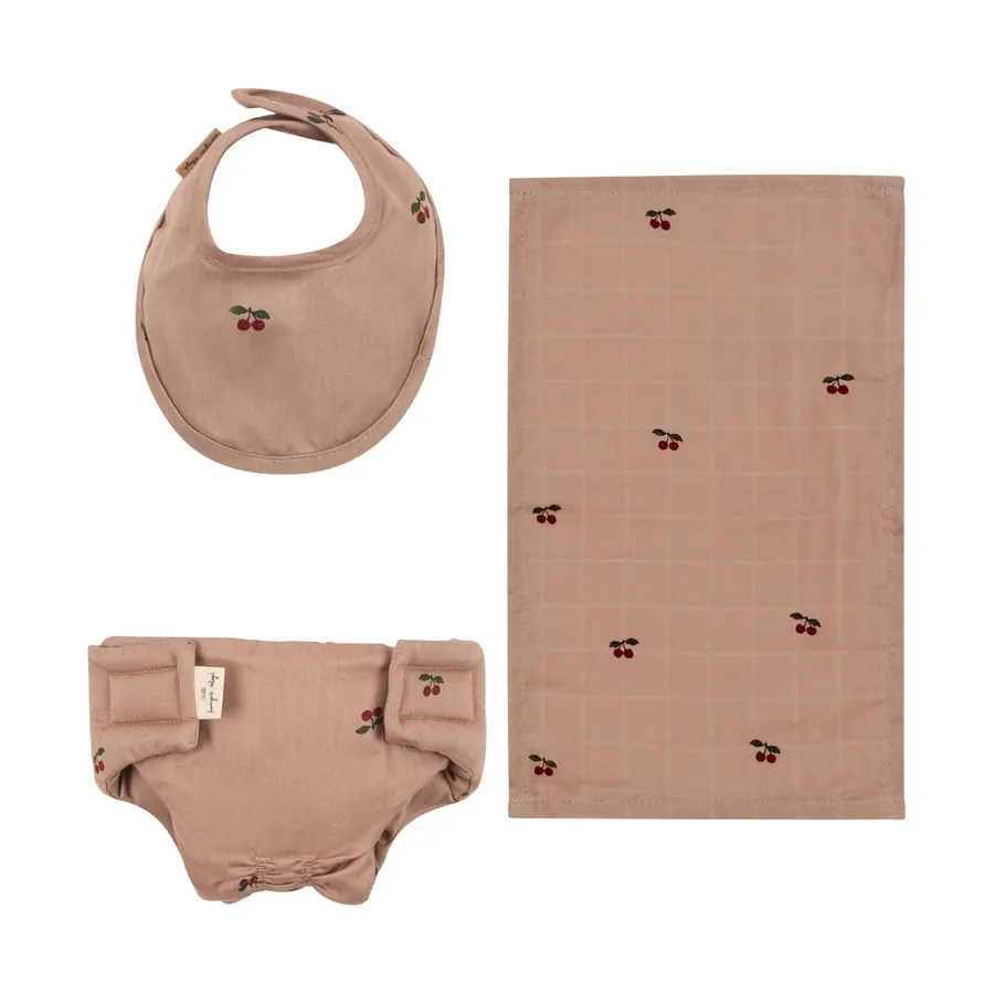Konges Sløjd Puppenpflegeset - Cherry Blush