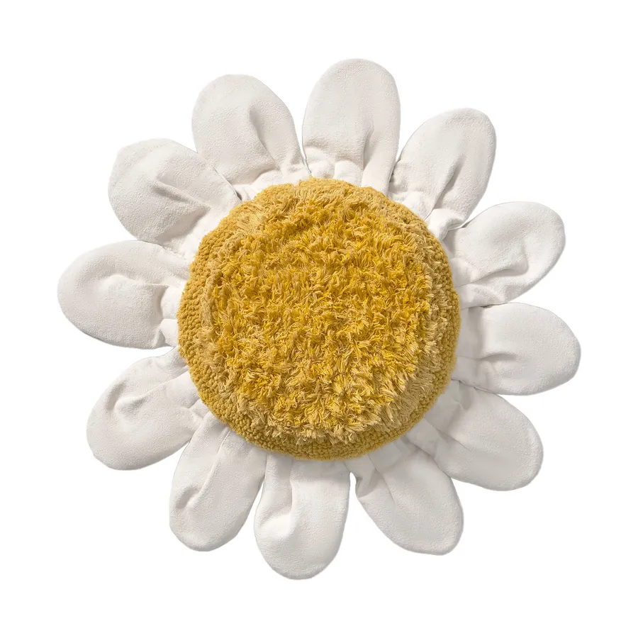 Lorena Canals Bodenkissen - White Daisy - Ø80 cm
