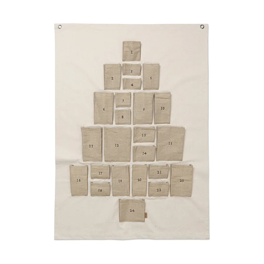Ferm Living Adventskalender - Pine Christmas Calendar Maxi - Natural