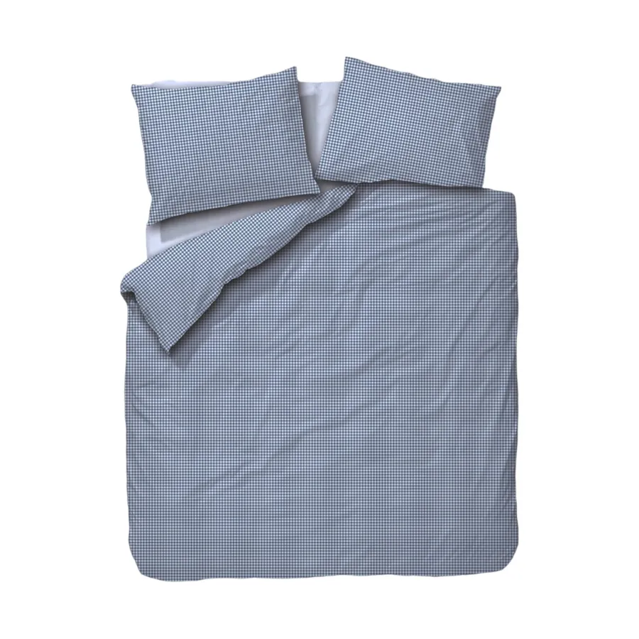 Town & Country Gingham Bettbezug - Old Blue