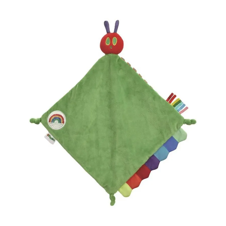 Rainbow Designs Die Kleine Raupe Nimmersatt Kuscheltuch - 30 cm