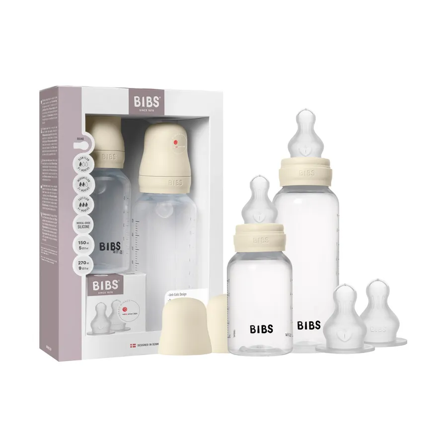 Bibs Grow and Flow Flaschenset - 150 ml/270 ml - Silikon - Ivory