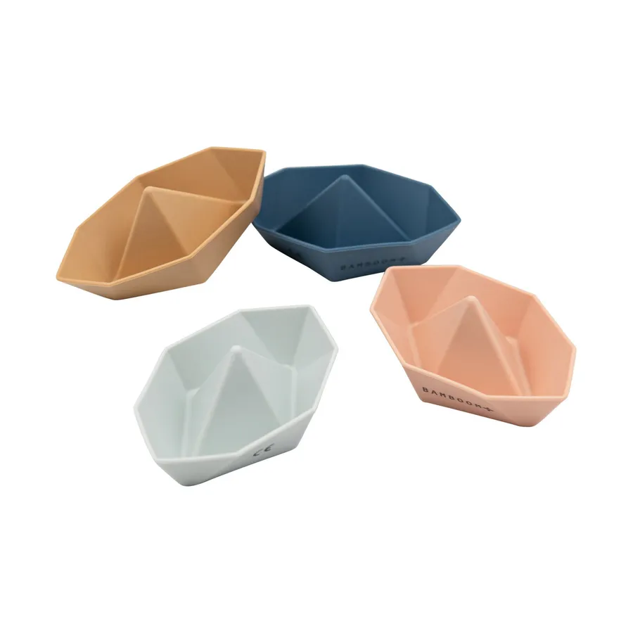 Bamboom Boote– 4er Set - Multicolor
