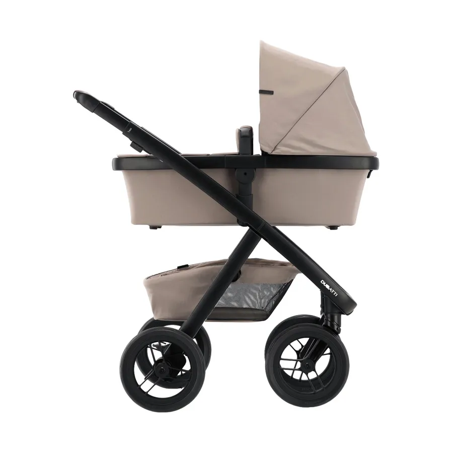 Dubatti Two E2 Kinderwagen 2-in-1 - Black-Brown / Soft Taupe
