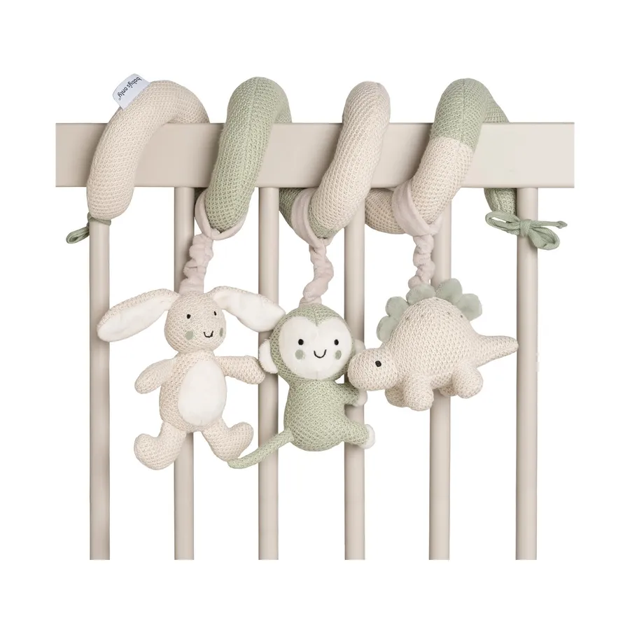 Baby’s Only Laufstallspirale - Animals - Laurel Green/Warm Linen