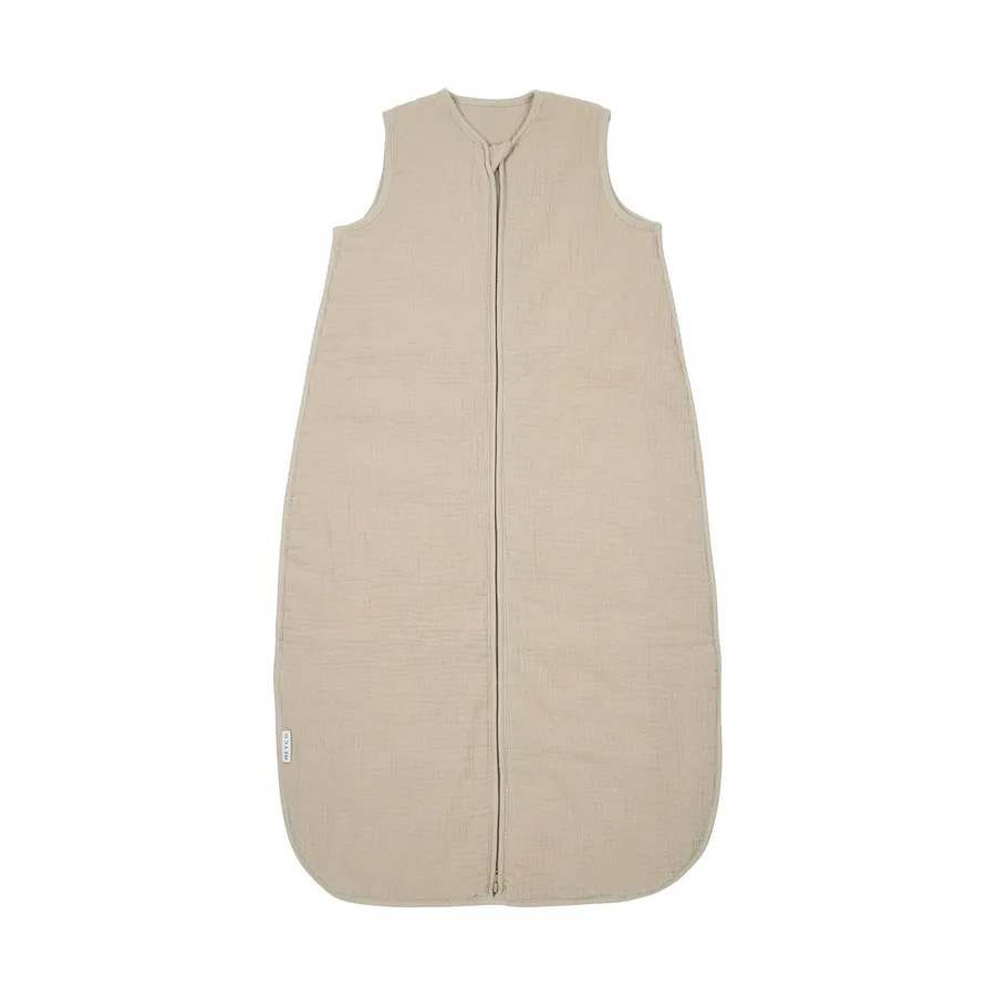 Meyco Baby Gefütterter Schlafsack - Uni Vorgewaschenes Hydrophil - 110 cm - Sand