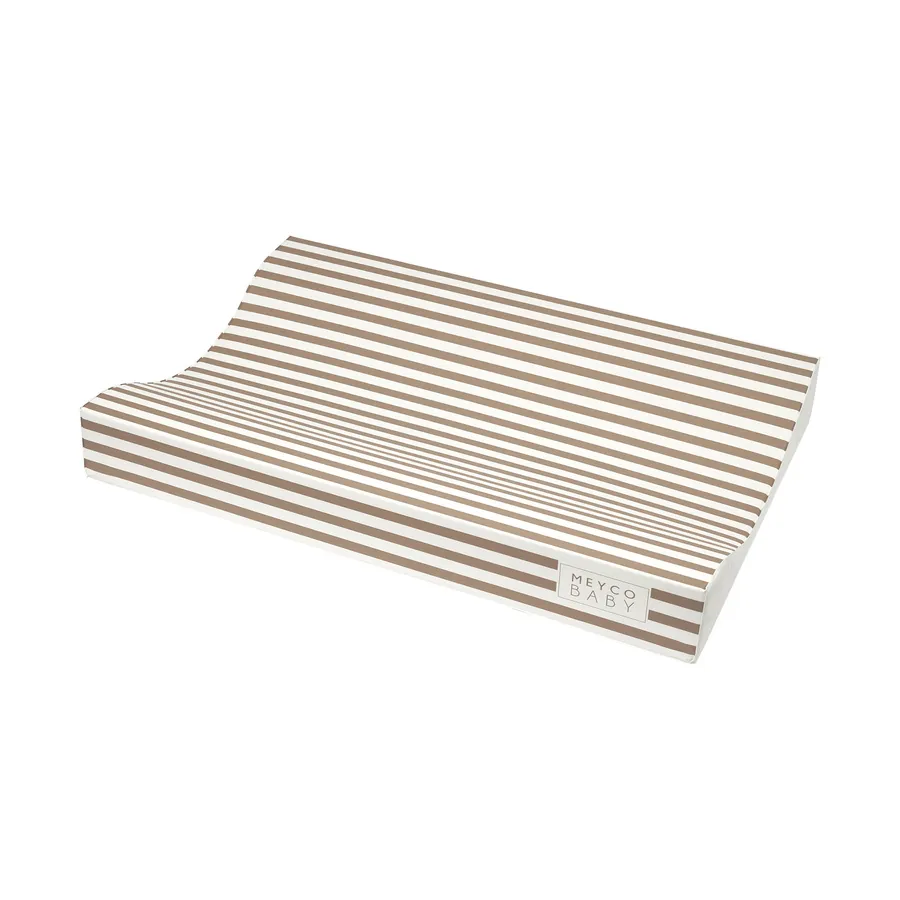 Meyco Wickelunterlage - Stripes - 50x70 cm - Taupe