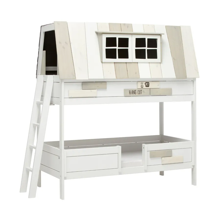 LIFETIME Kidsrooms Stockbett Hangout, weiß lackiert