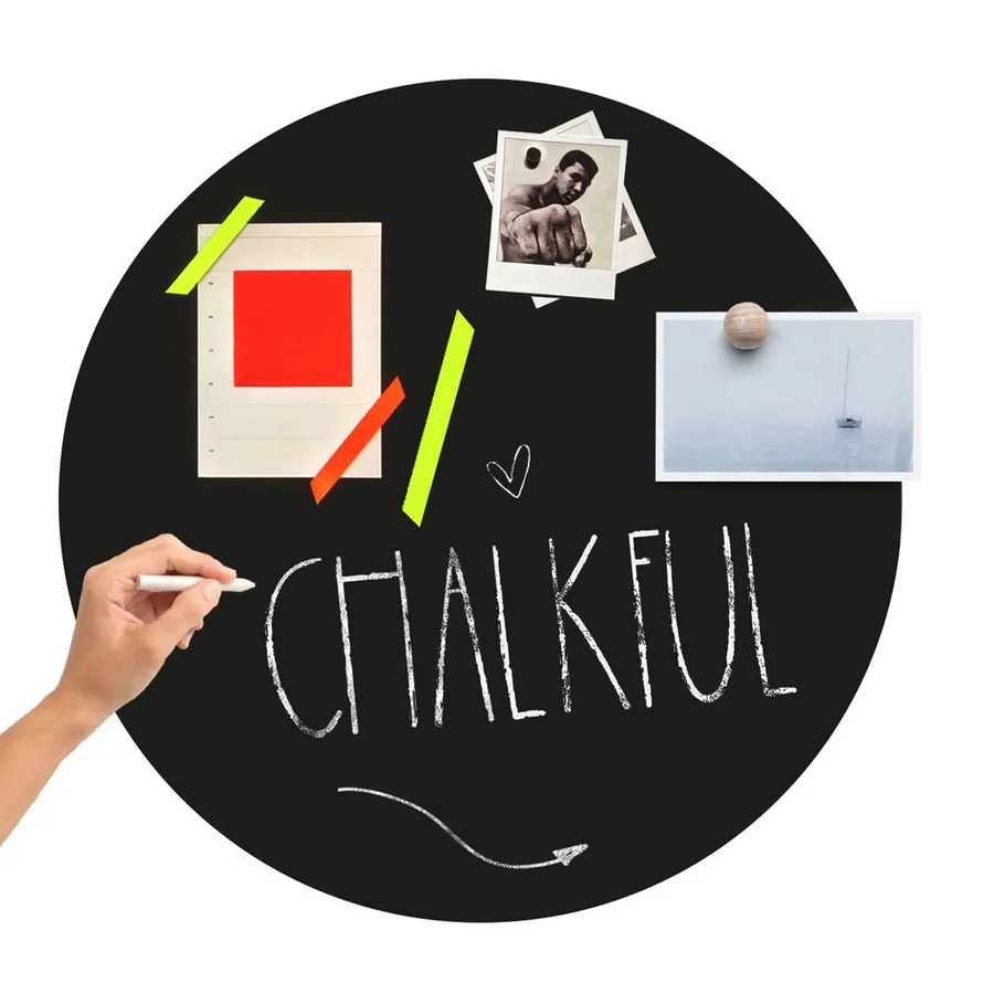 Groovy Magnets Rund Kreidetafel Magnetaufkleber – Ø60 cm