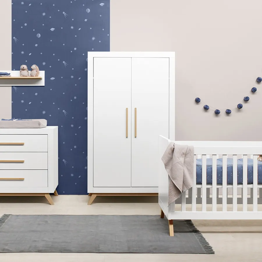 Bopita Fenna Babyzimmer Weiß / Naturbelassen