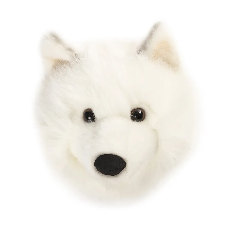 Wild & Soft Weißer Wolf Lucy Tierkopf