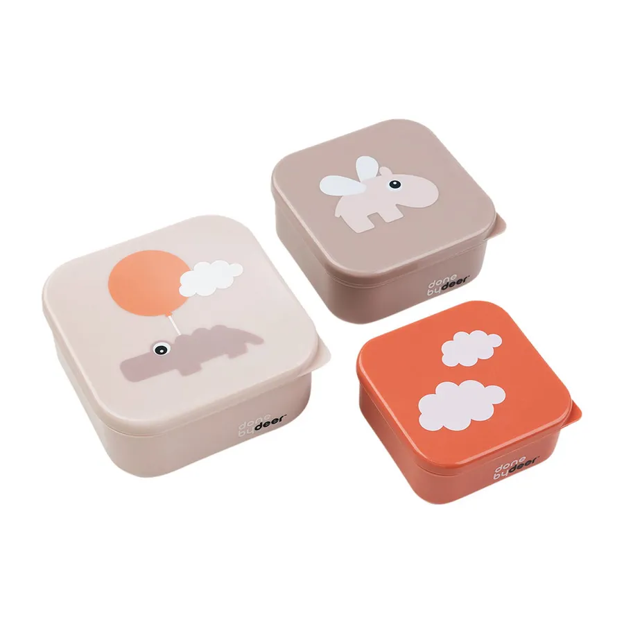 Done By Deer Happy Clouds Snackbox 3 Stück