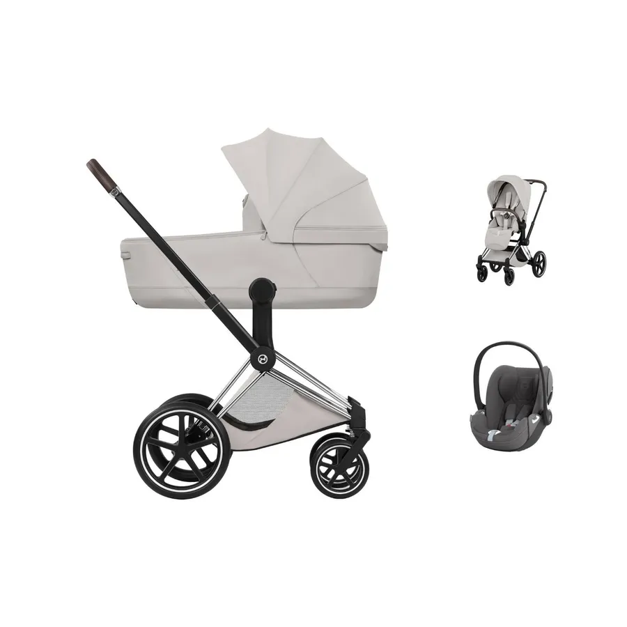 Cybex Priam 5 Style Kinderwagen 3-in-1 Set – Chrome Brown