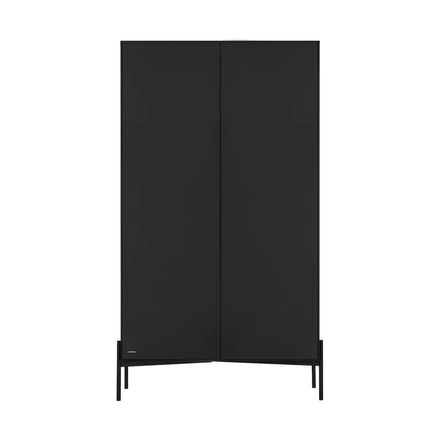 Kidsmill Boutique Kleiderschrank 2-Türig Schwarz Matt