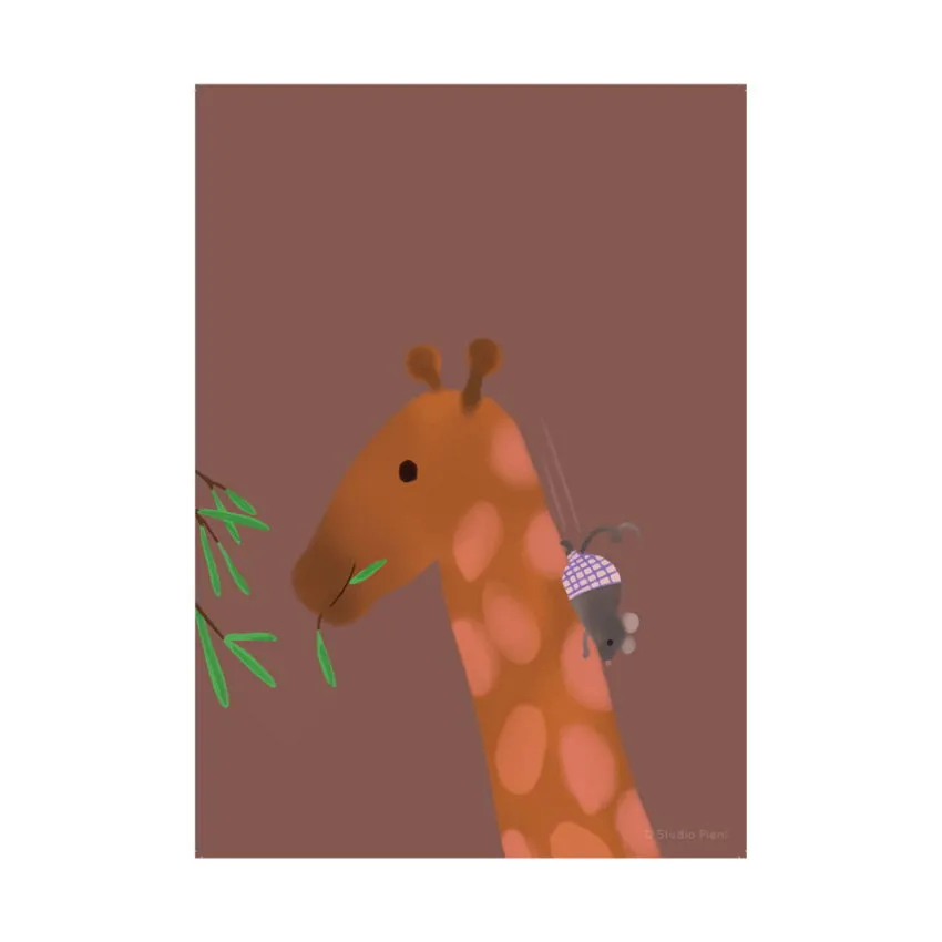 Studio Pieni Poster A3 - Giraffe