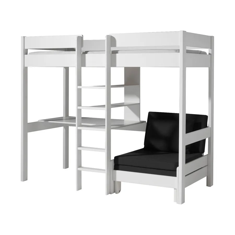 Vipack Pino Hochbett + Schreibtisch + Schlafsofa