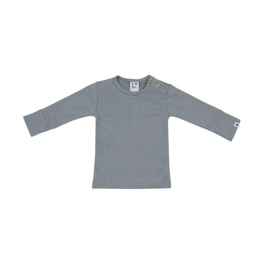 Klein Baby Shirt Ripp - Stone Green