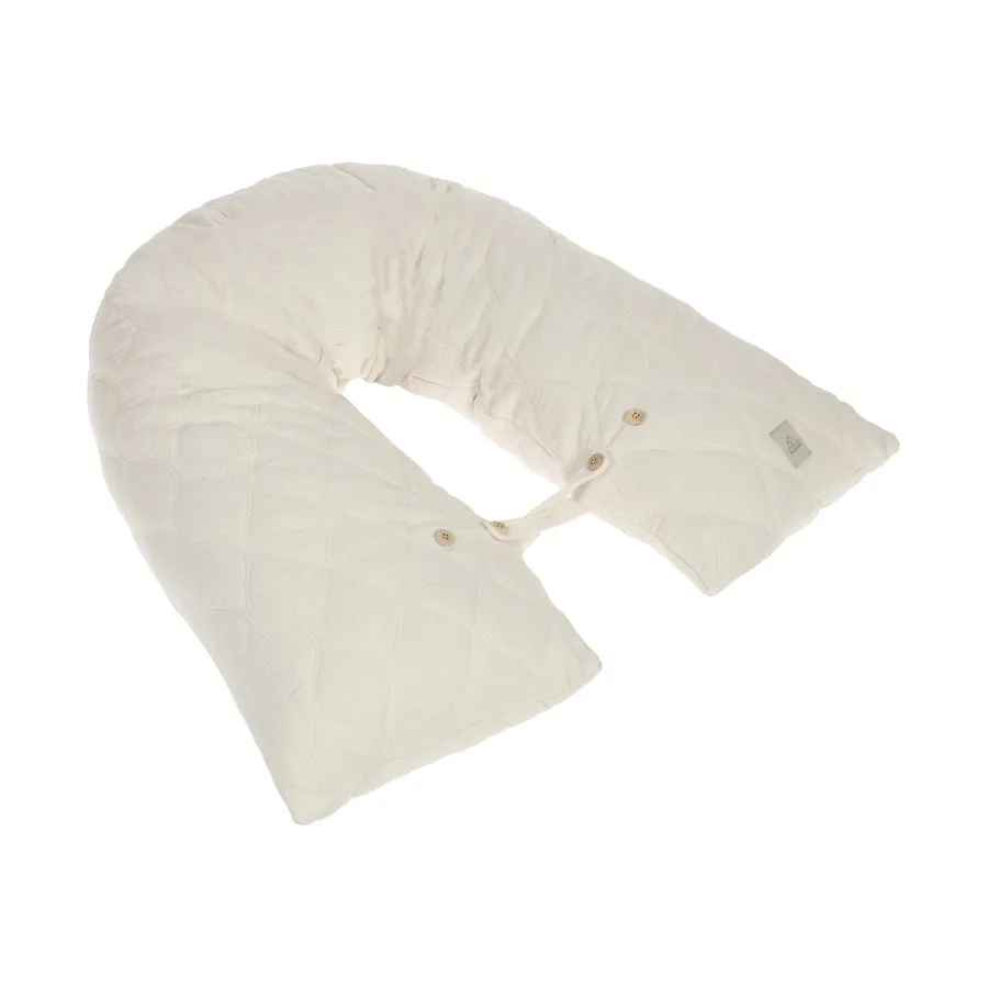 Nanami Stillkissen Multipillow - Wave - Bio Cotton - Off White