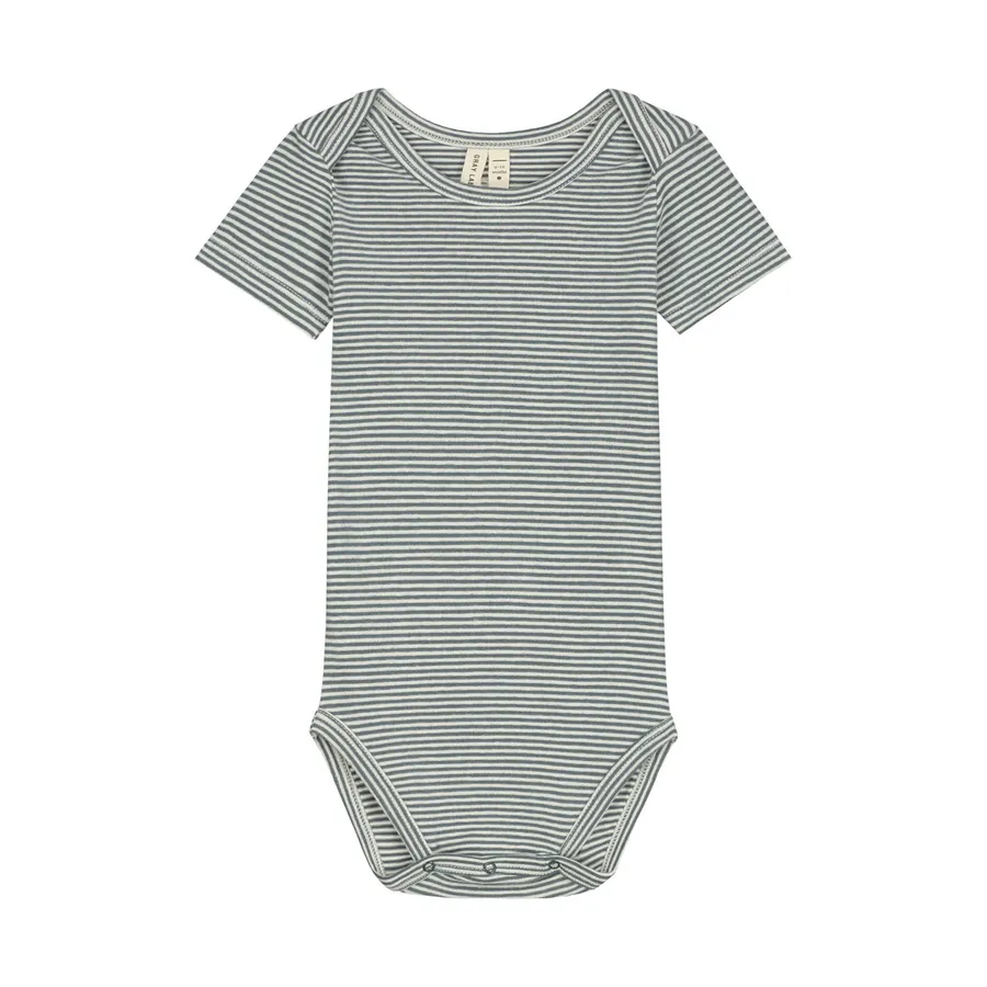 Gray Label Strampler - Blue Grey / Cream