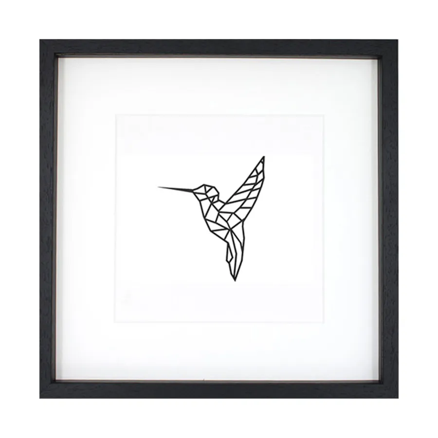 Casa Sentir Kolibrie Gemälde - Medium - Schwarz