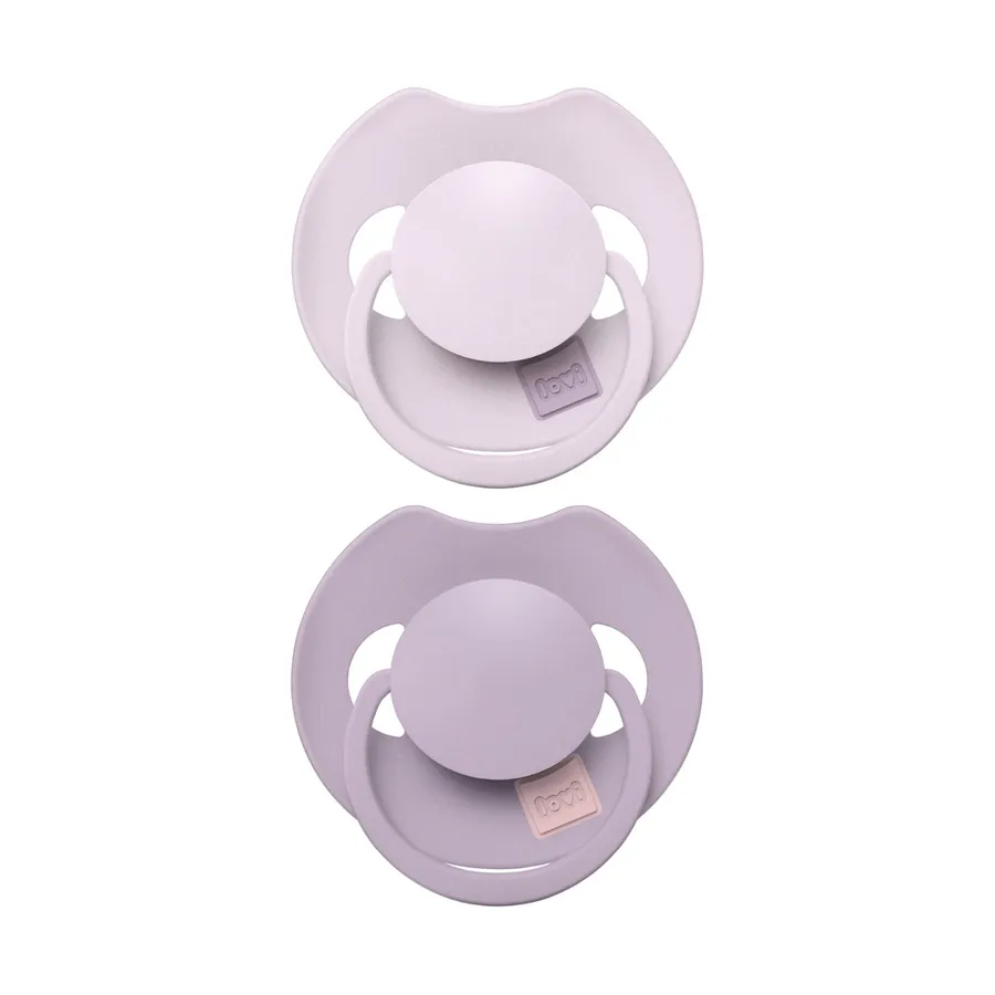 Difrax Dynamic Lovi Prime Schnuller – 0-6M – 2 Stk. - Lila/Violett
