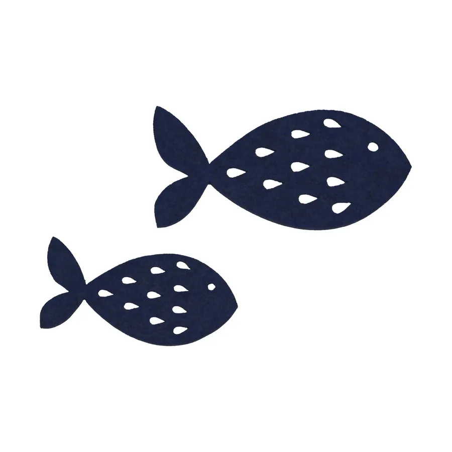 Fisch Freddy Set von 2 - Wanddekoration