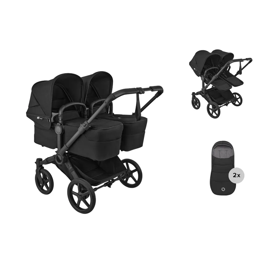 Bugaboo Donkey 6 Zwillingskinderwagen - Essentiële Bundel