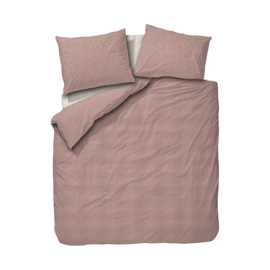 Town & Country Gingham Bettbezug - Rosewood