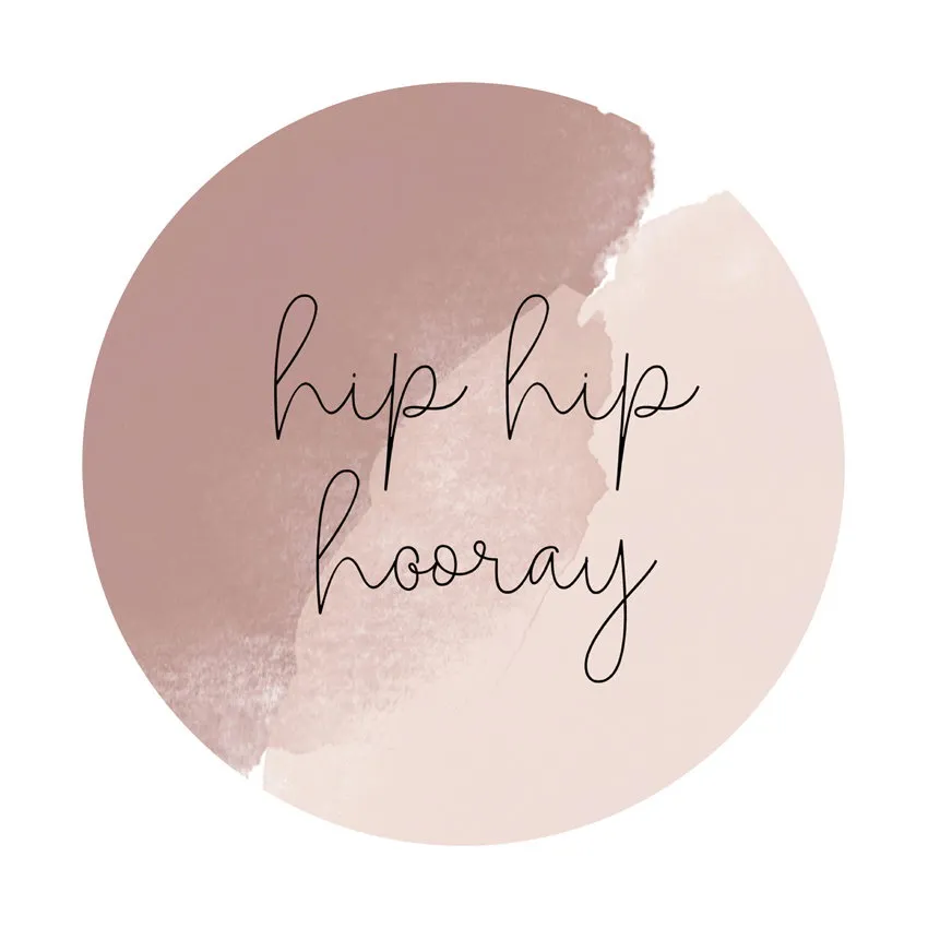 Studio Jans Ronde Sticker - Hip Hip Hooray